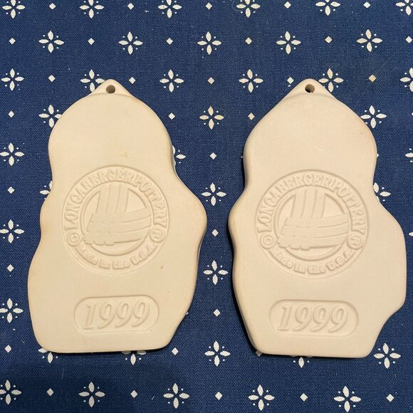 Longaberger 1999 Snow Friends Cookie Mold Series "Snowball and Flueey" - Picture 3 of 4